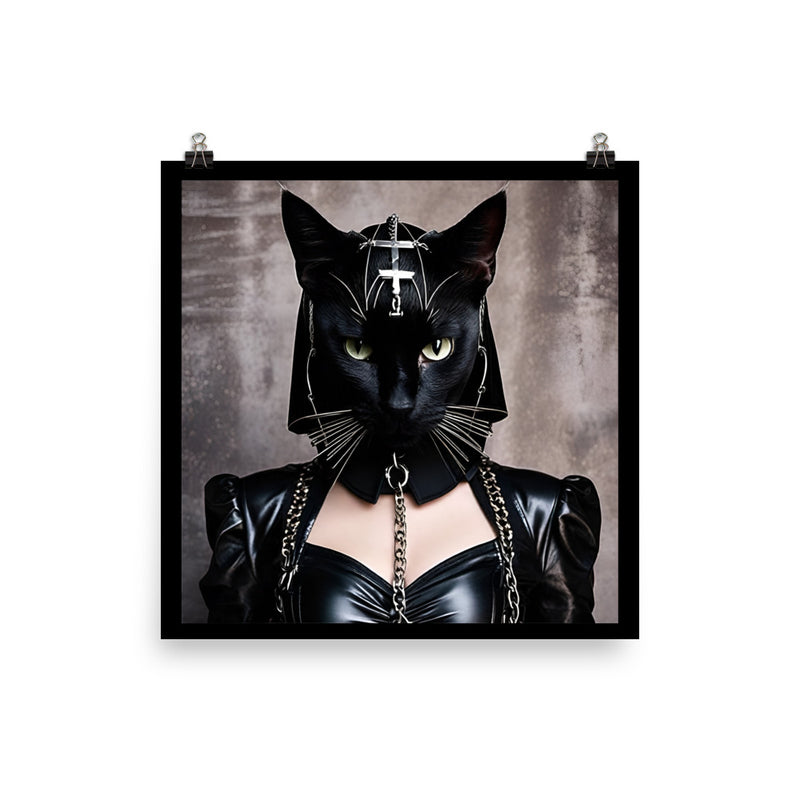 Goth Black Cat Poster