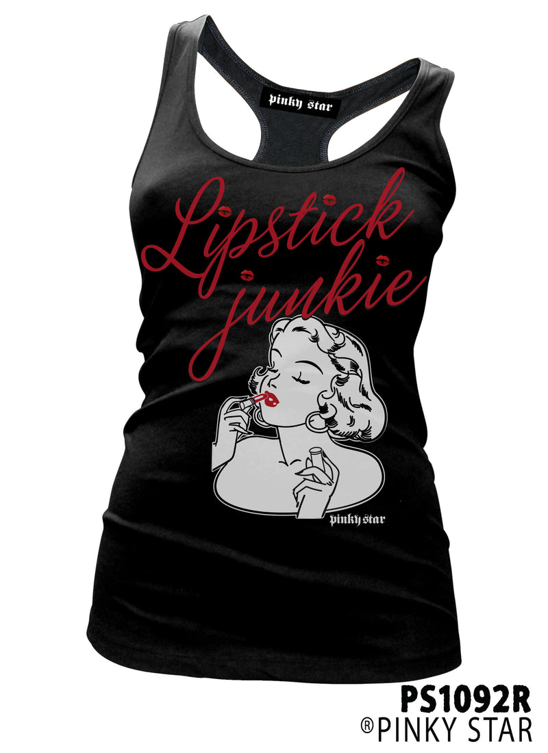PINKY STAR Lipstick Junkie - Pinup Racerback - Darkest Hour Apparel