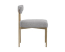 Seneca Dining Chair - Antique Brass - Arena Cement