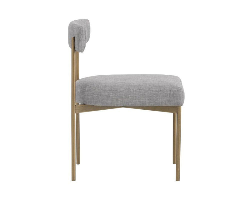 Seneca Dining Chair - Antique Brass - Arena Cement