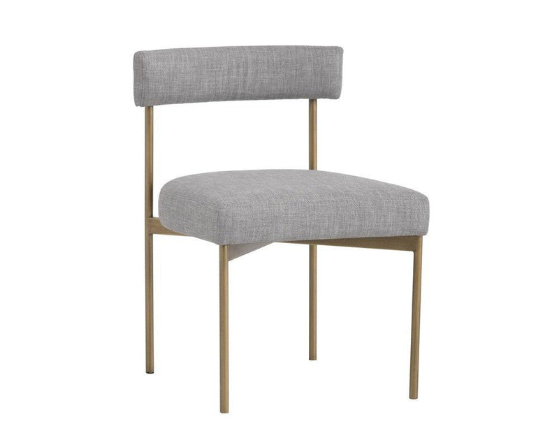 Seneca Dining Chair - Antique Brass - Arena Cement