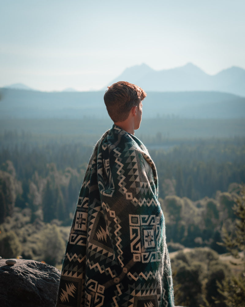 Epera Blanket - Blue / Green