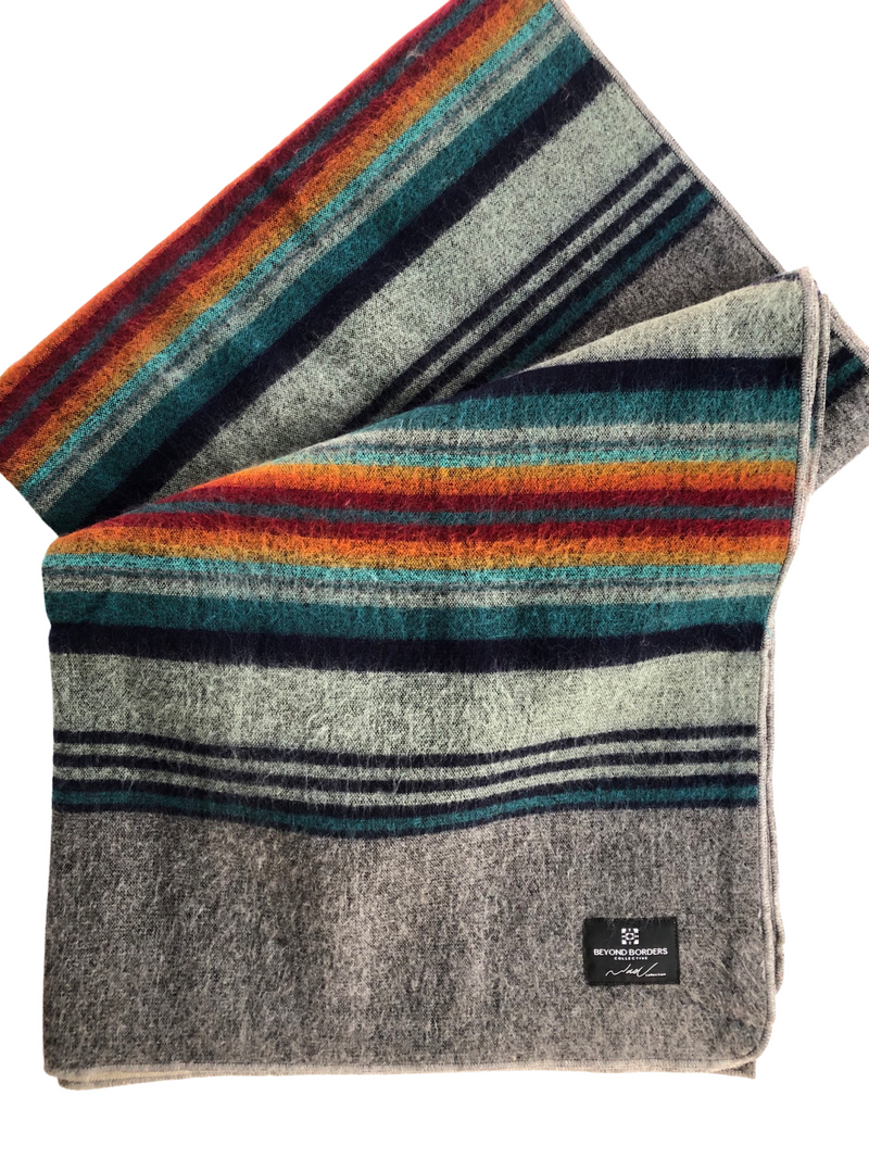 El Viajero Blanket -Grey Sunrise