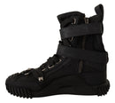 Dolce & Gabbana Black Trekking Boots High Cut Sneakers Shoes