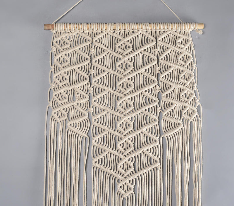 Boho Layered Macrame Illusion Wall Hanging