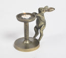 Cast Aluminium Easter Rabbit Tealight Stand