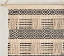 Handwoven Cotton Geometric Fringed Wall Hanging