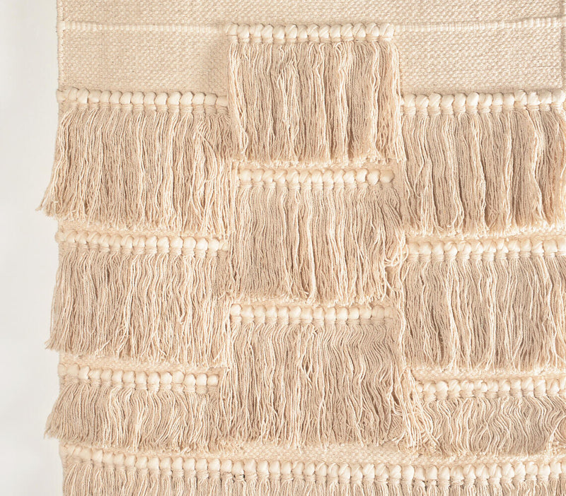 Handwoven Cotton Multi-Tasseled Wall Hanging