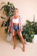 Anemone Embroidered Kimono