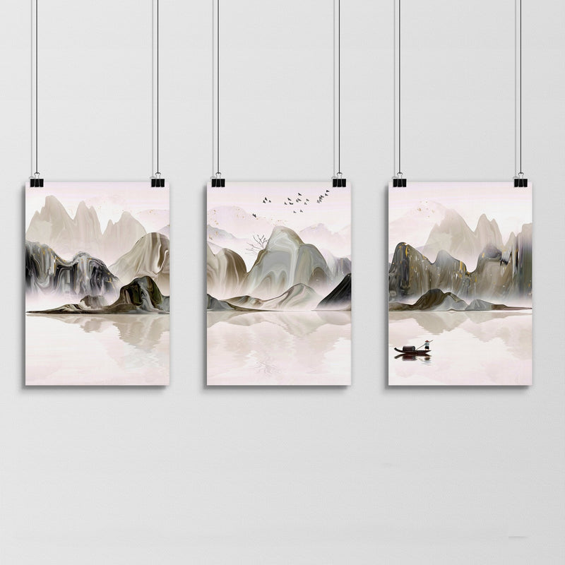 Asian inspired decor | set of 3 wall art prints