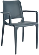 Set of 4 Patio Dining Armchair - Stacking