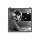 Astro Pinup Girl 1960's Space Sci-Fi Poster
