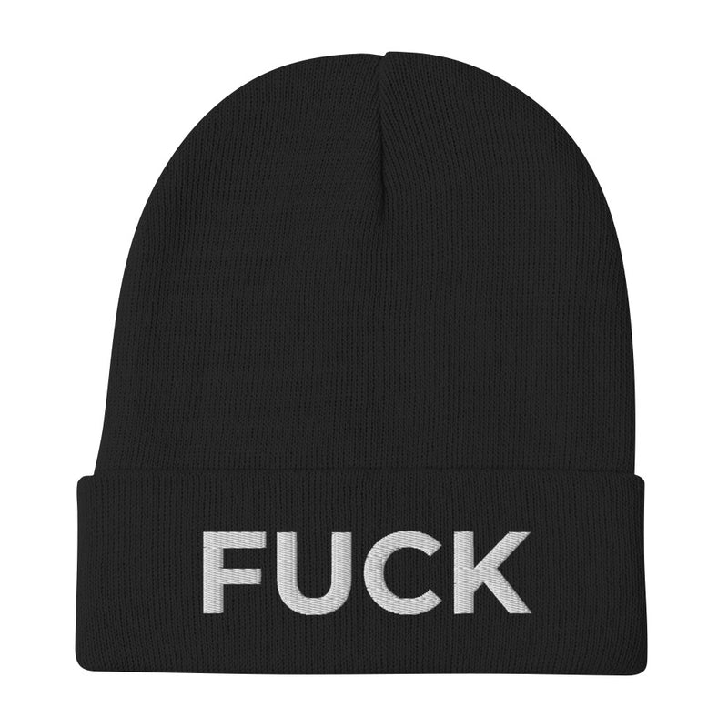 F*ck Embroidered Beanie