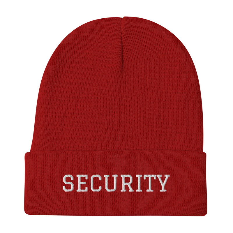 Security Embroidered Beanie