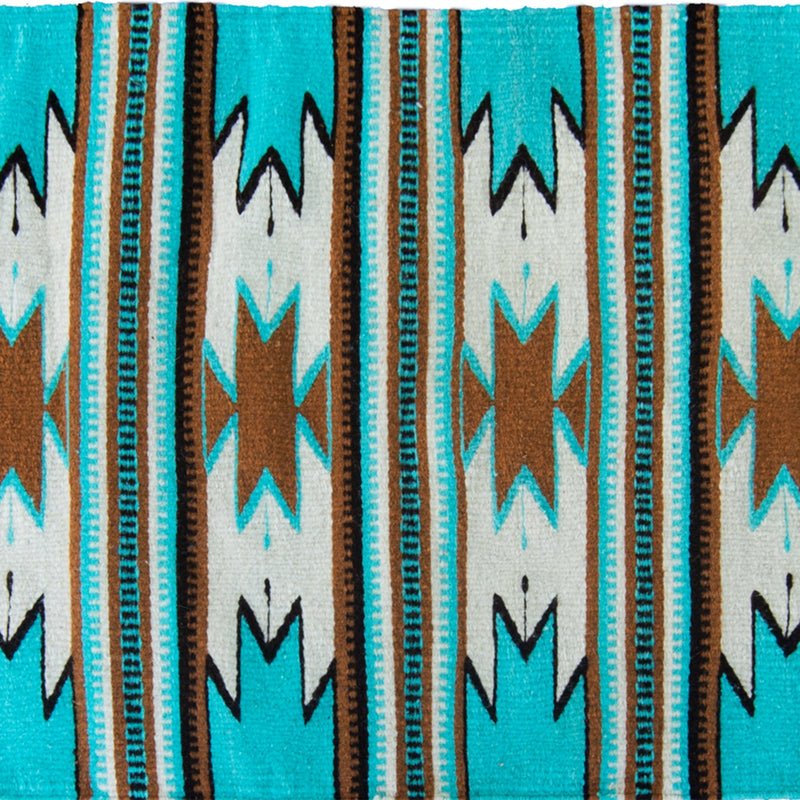 Monte Alban Southwestern Native American Turquoise Rug