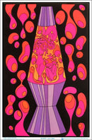 Black Ball Corp Groovy Lamp Ladies by Audrey Herbertson Blacklight Poster - Flocked - 23" x 35" - Darkest Hour Apparel