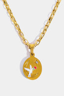 Stainless Steel 18K Gold-Plated Necklace