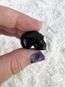 Black Obsidian Skull