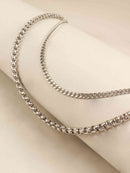Double-Layered Metal Chain Belt