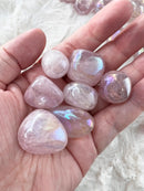 Aura Rose Quartz Tumble