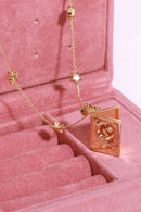 Star and Moon Copper 14K Gold-Plated Necklace