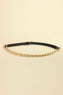 PU Leather Chain Belt