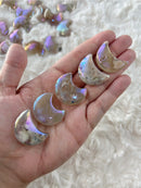 Aura Flower Agate Moon
