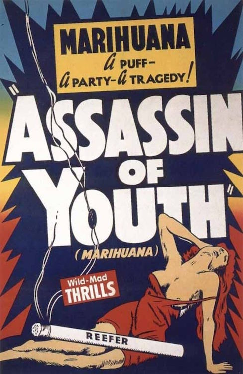 black ball corp Assassin Of Youth Propaganda Movie Poster - Darkest Hour Apparel