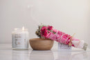 Sage Bundle Large Rose & Crystal with Info Card