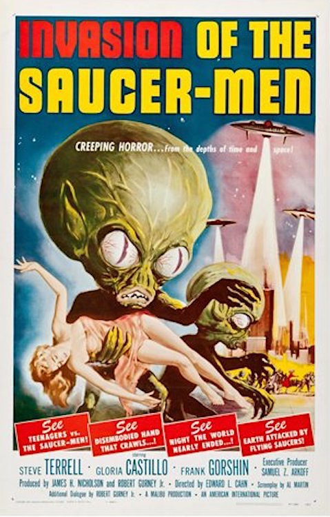 Posters Wholesale INVASION OF THE SAUCER MEN - Darkest Hour Apparel
