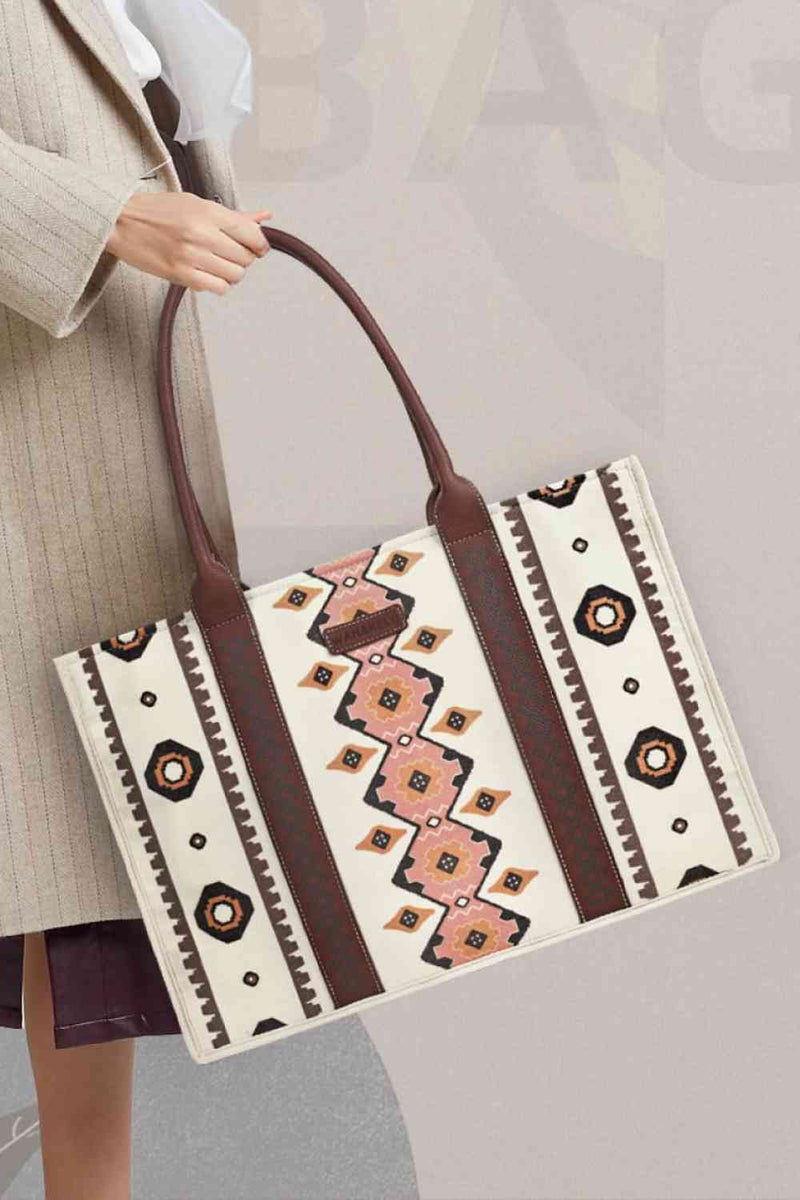 Printed PU Leather Shoulder Bag