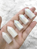 Mini Point Aura Clear Quartz