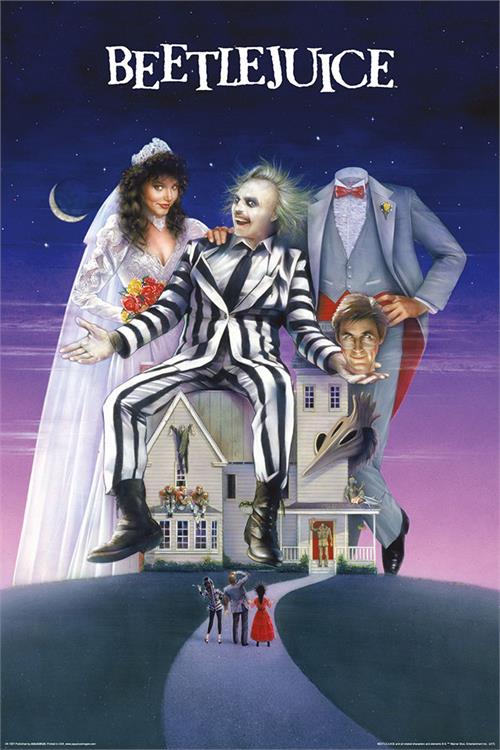 Black Ball Corp Beetlejuice Movie Art Poster - Darkest Hour Apparel