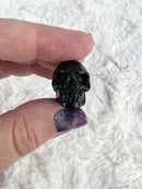 Black Obsidian Skull