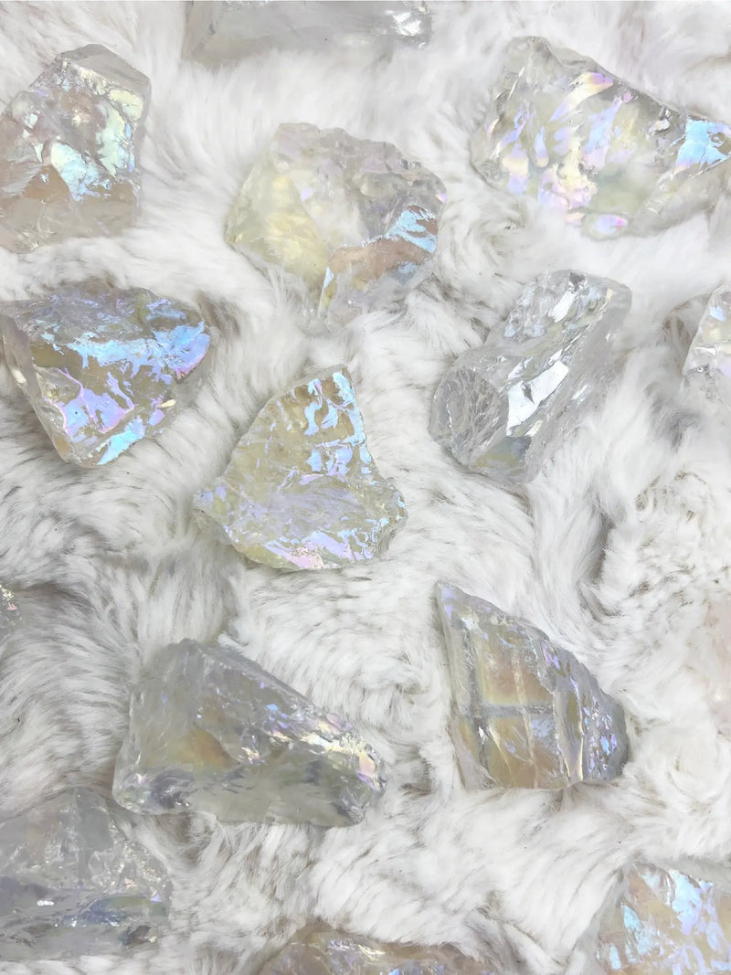 Raw Aura Clear Quartz Rough Stone