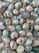 Green Flower Agate Tumble