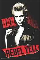 Black Ball Corp BILLY IDOL REBEL YELL POSTER - Darkest Hour Apparel