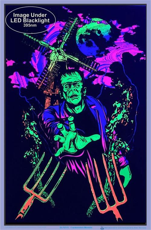 Black Ball Corp Frankenstein Black Light Poster - Darkest Hour Apparel