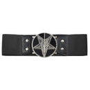 KreepsVille666 Elastic Waist Belt Goat Head Black - Darkest Hour Apparel