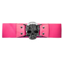 KreepsVille666 Silver Skull evil elastic waist belt S-3X - Darkest Hour Apparel