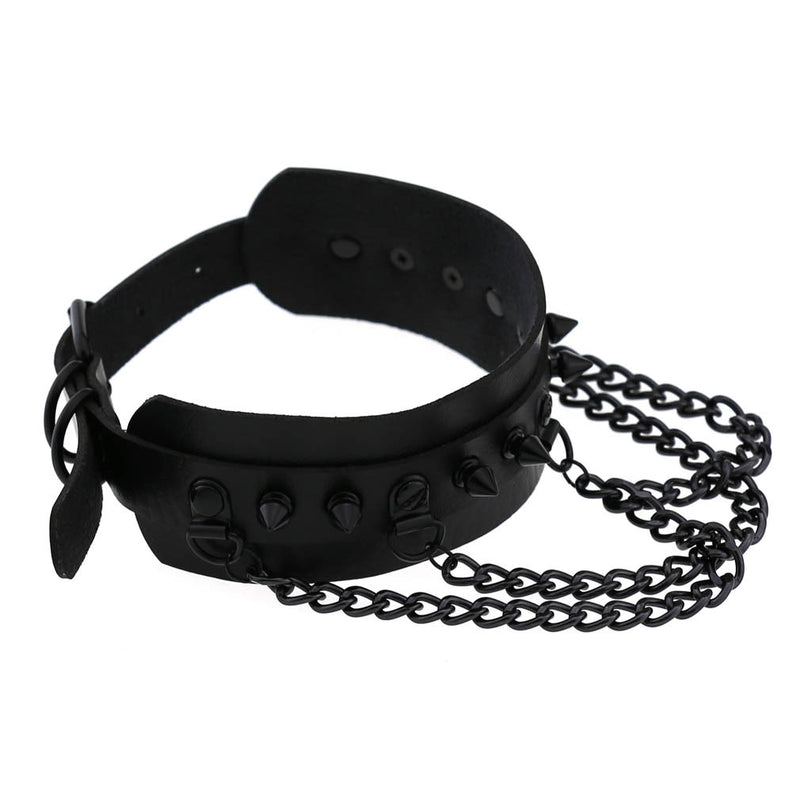 Darkest Hour Apparel Spiked Chain Choker - Darkest Hour Apparel