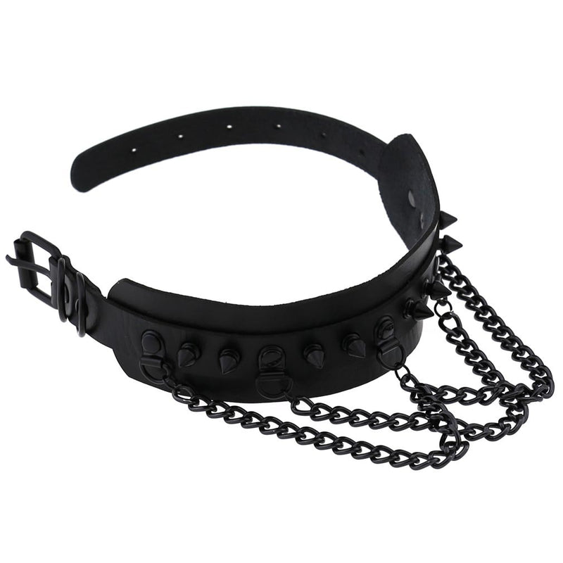 Darkest Hour Apparel Spiked Chain Choker - Darkest Hour Apparel