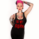 PINKY STAR Be My Valentine Racerback Tank - Darkest Hour Apparel