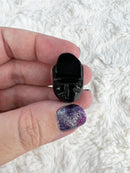 Black Obsidian Skull