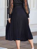 Pleated Midi Skirt