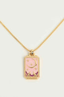 Tarot Card Pendant Copper Necklace
