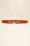 Alloy Buckle Elastic Belt