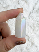 Mini Point Aura Clear Quartz