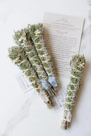 Juniper Sage Bundle with Crystal, label & info card.