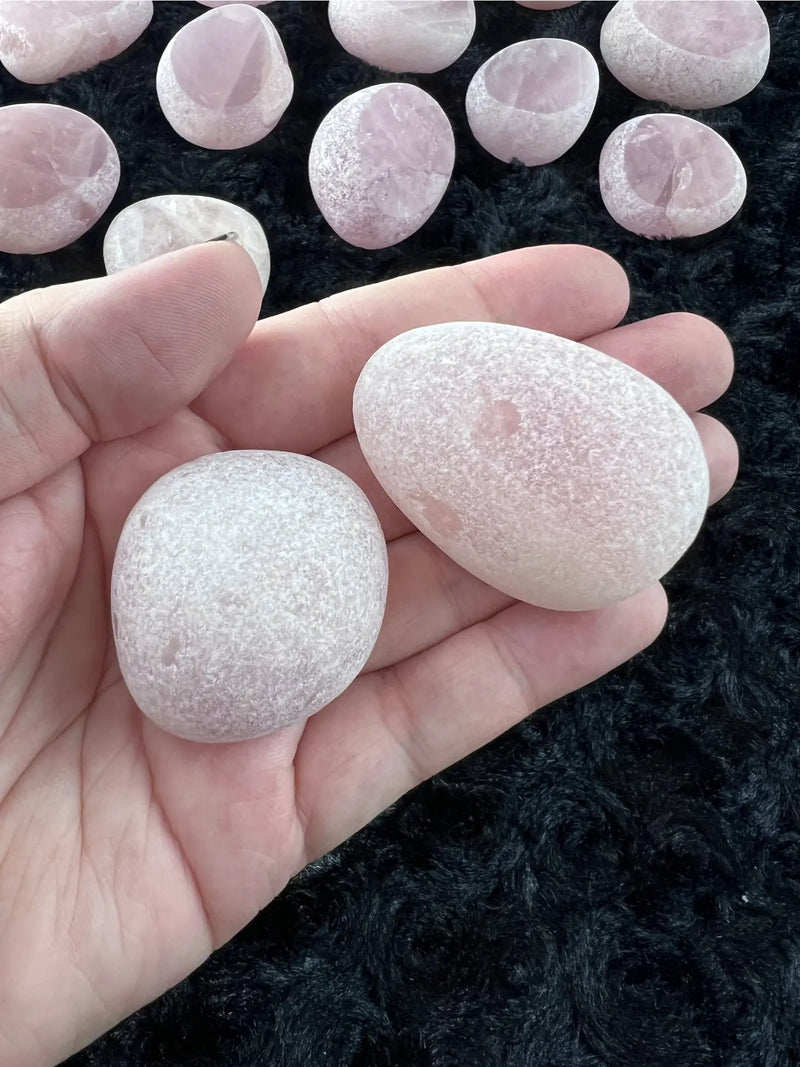 Rose Quartz Ema Egg Seer Stone